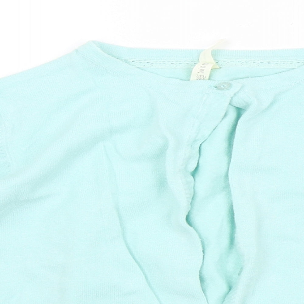 Young Dimension Girls Blue   Cardigan Jumper Size 7-8 Years
