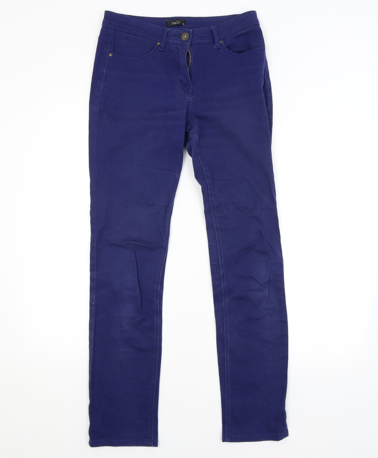 M&CO. Womens Blue   Straight Jeans Size 10 L30 in