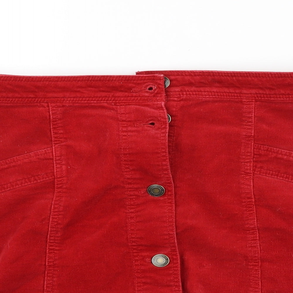 M&S Womens Red   Straight & Pencil Set Size 8