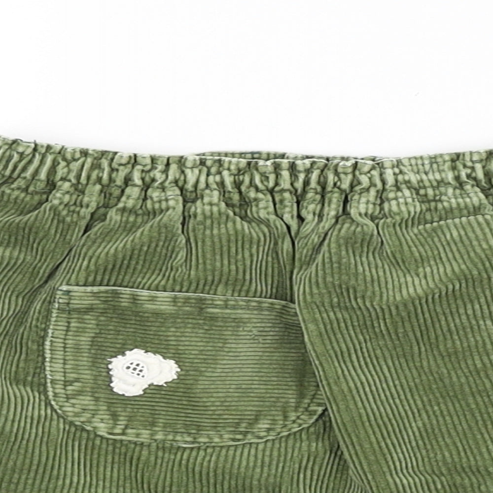 Preworn Girls Green Spotted  A-Line Skirt