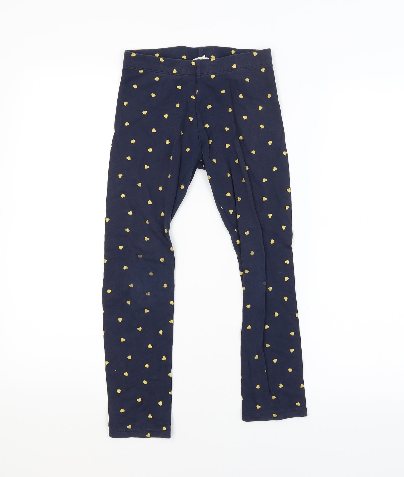 H&M Girls Blue Spotted  Jogger Trousers Size 8-9 Years