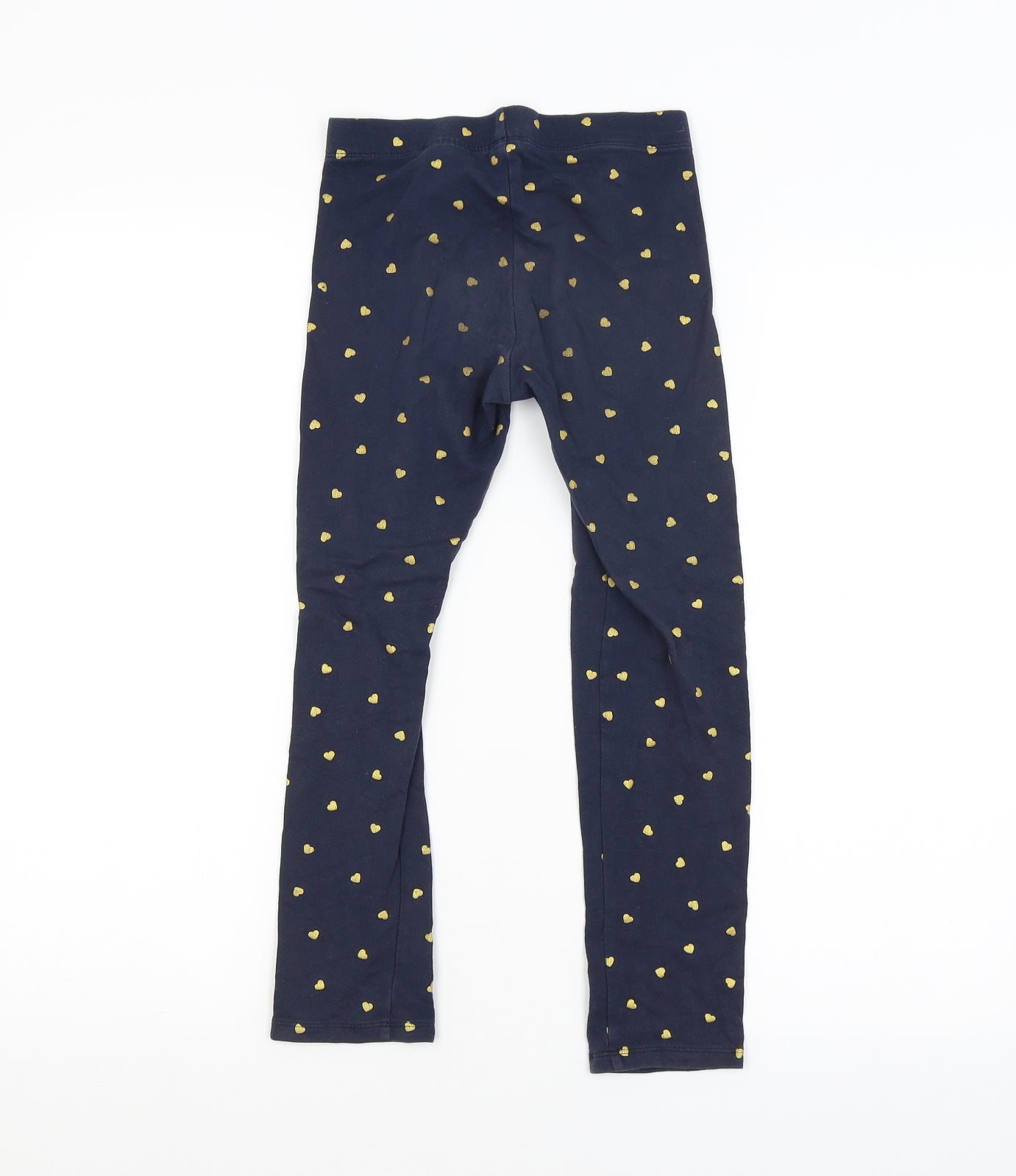 H&M Girls Blue Spotted  Jogger Trousers Size 8-9 Years