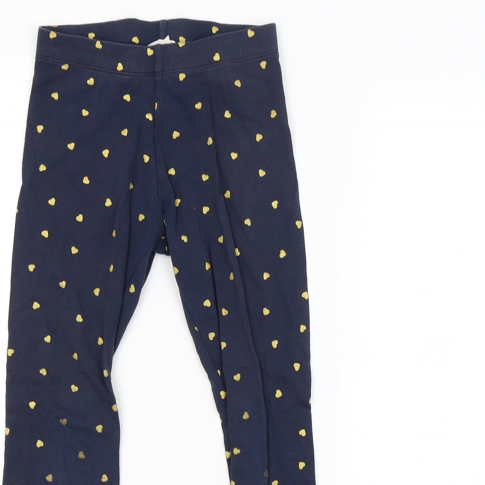 H&M Girls Blue Spotted  Jogger Trousers Size 8-9 Years