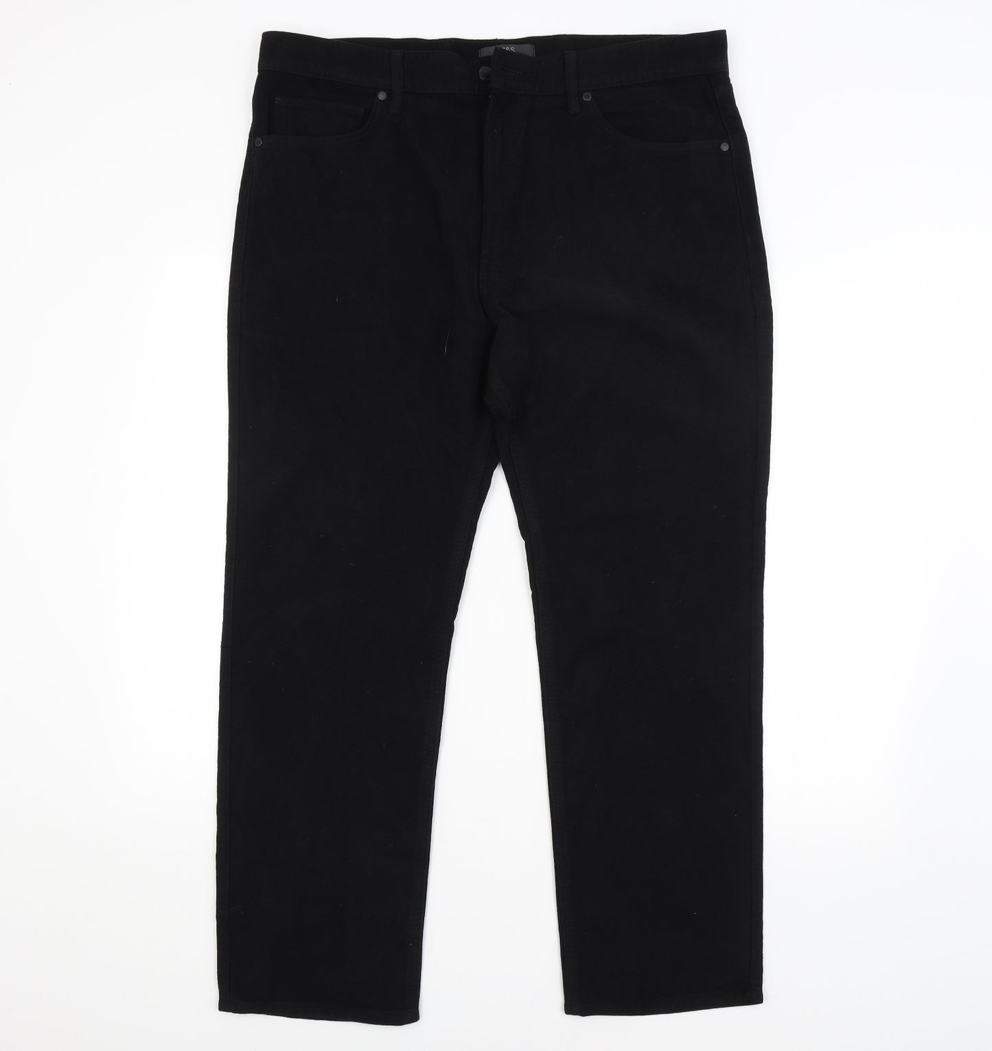 M&S Mens Black   Straight Jeans Size 38 in L29 in