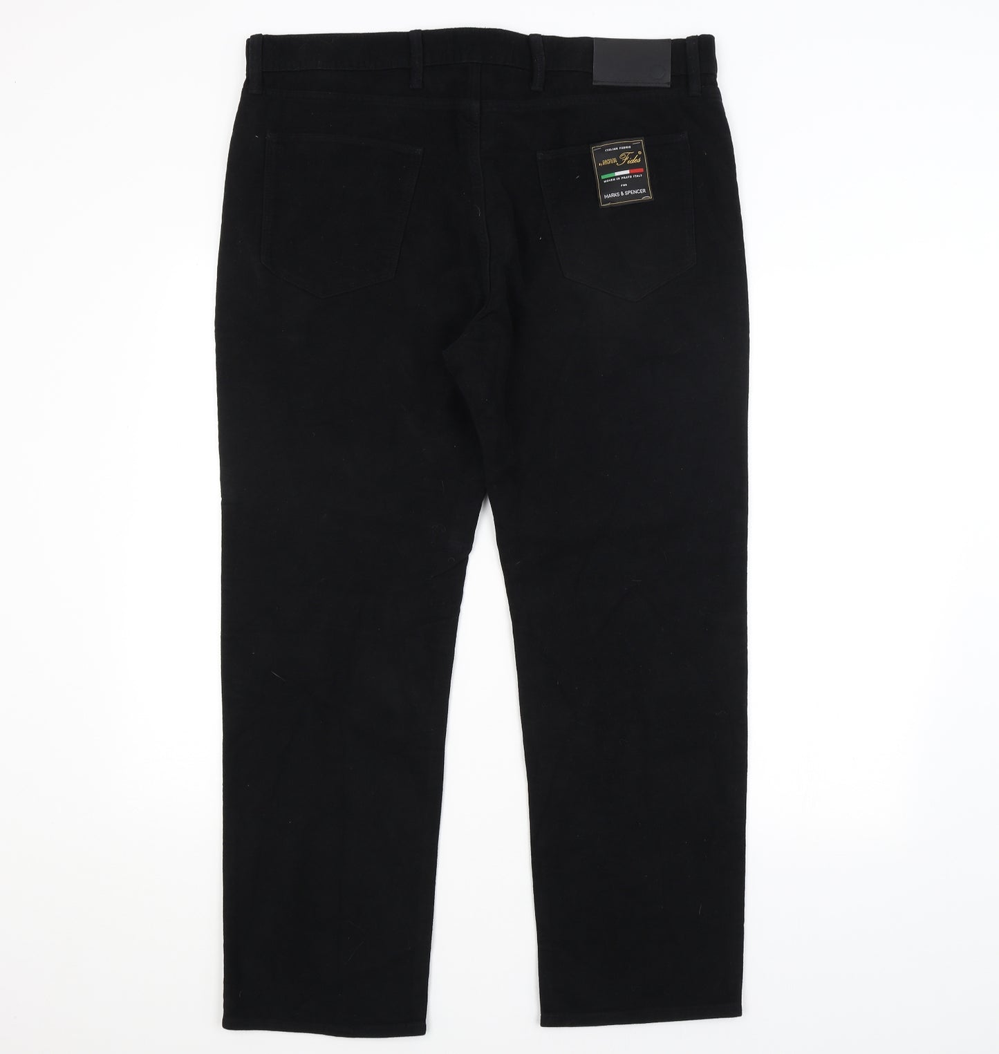M&S Mens Black   Straight Jeans Size 38 in L29 in