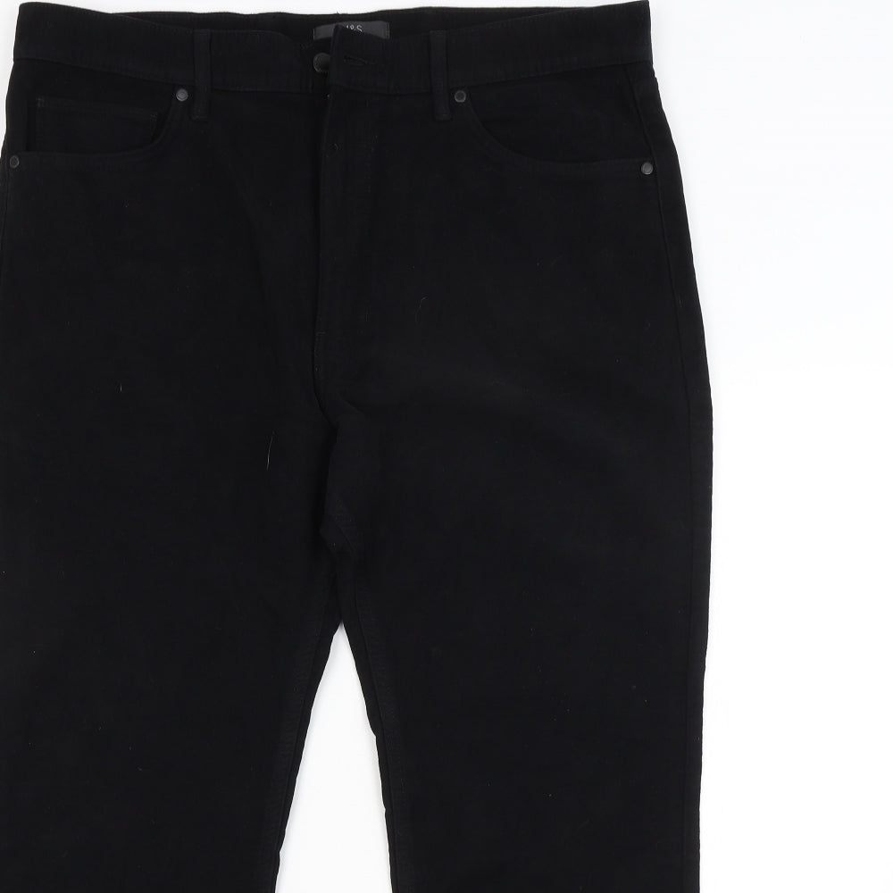 M&S Mens Black   Straight Jeans Size 38 in L29 in