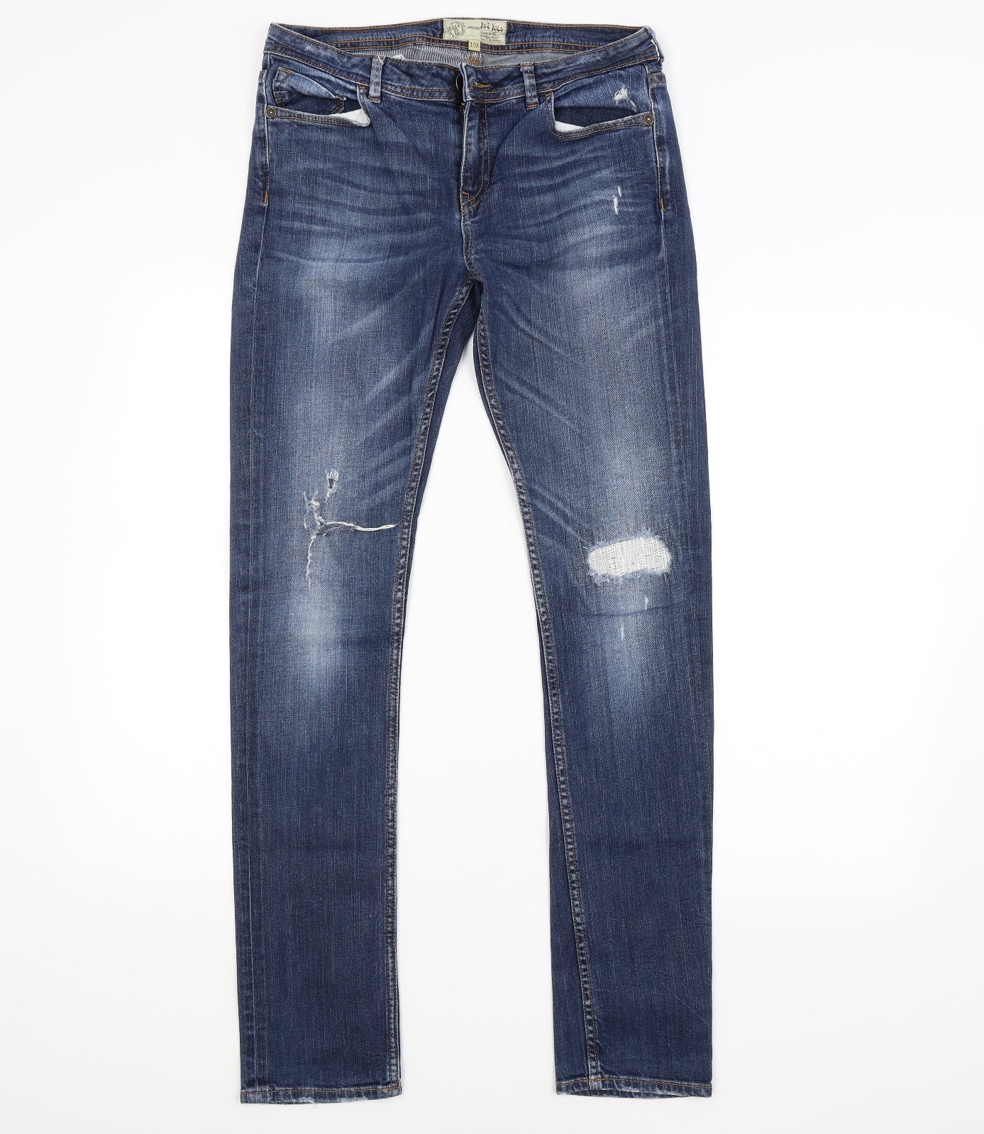 FATFACE Womens Blue   Straight Jeans Size 10 L31 in