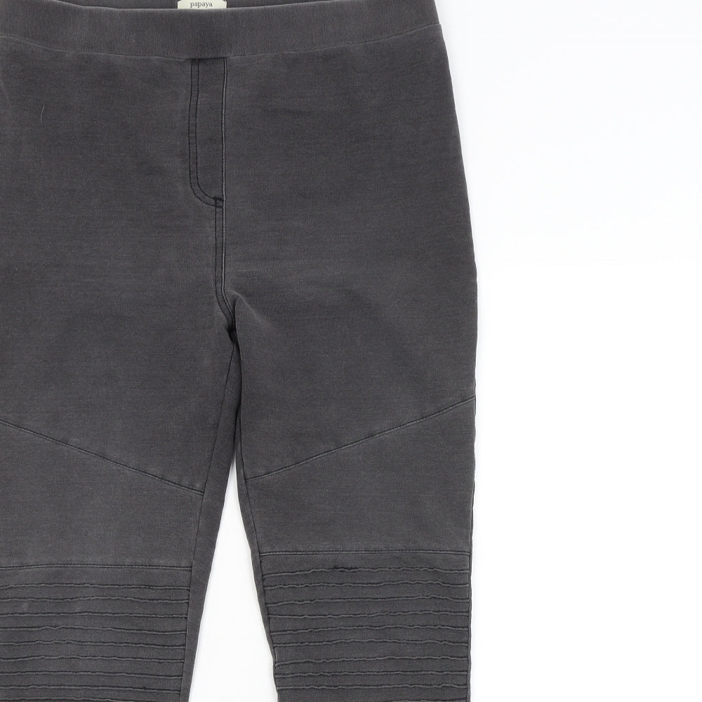 Papaya Womens Grey   Jegging Leggings Size 16 L27 in
