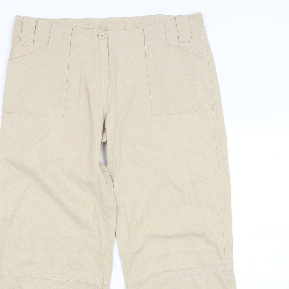 Atmosphere Womens Beige   Trousers  Size 12 L30 in