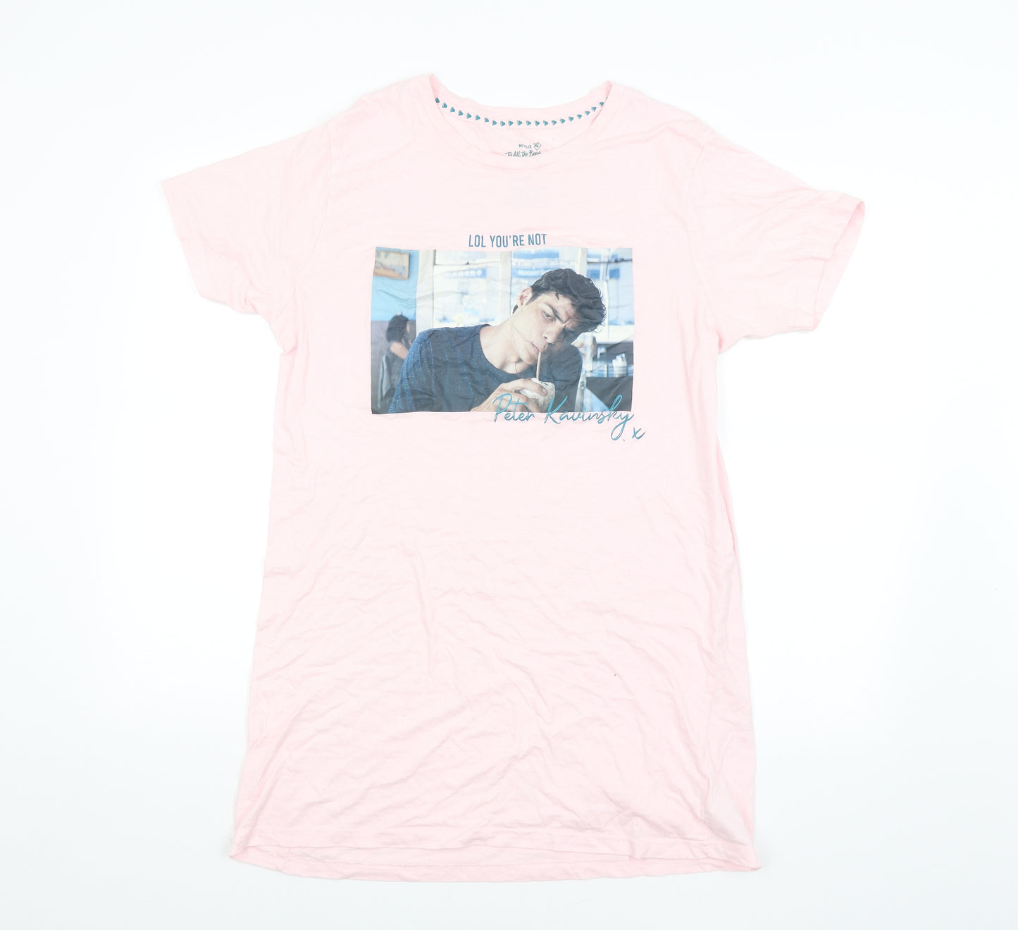 Preworn Womens Pink   Basic T-Shirt Size 10