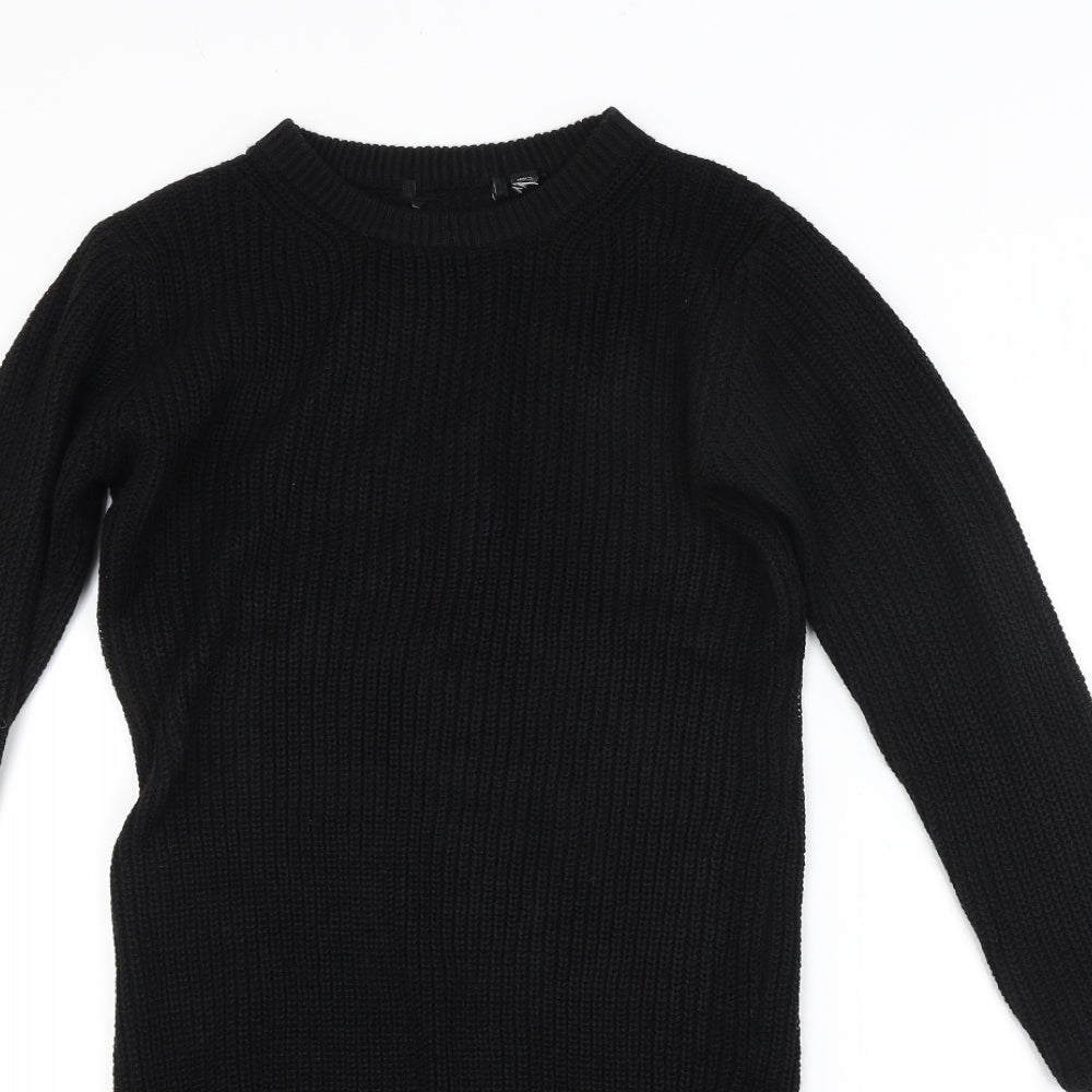 Brave Soul Womens Black   Jumper Dress  Size S