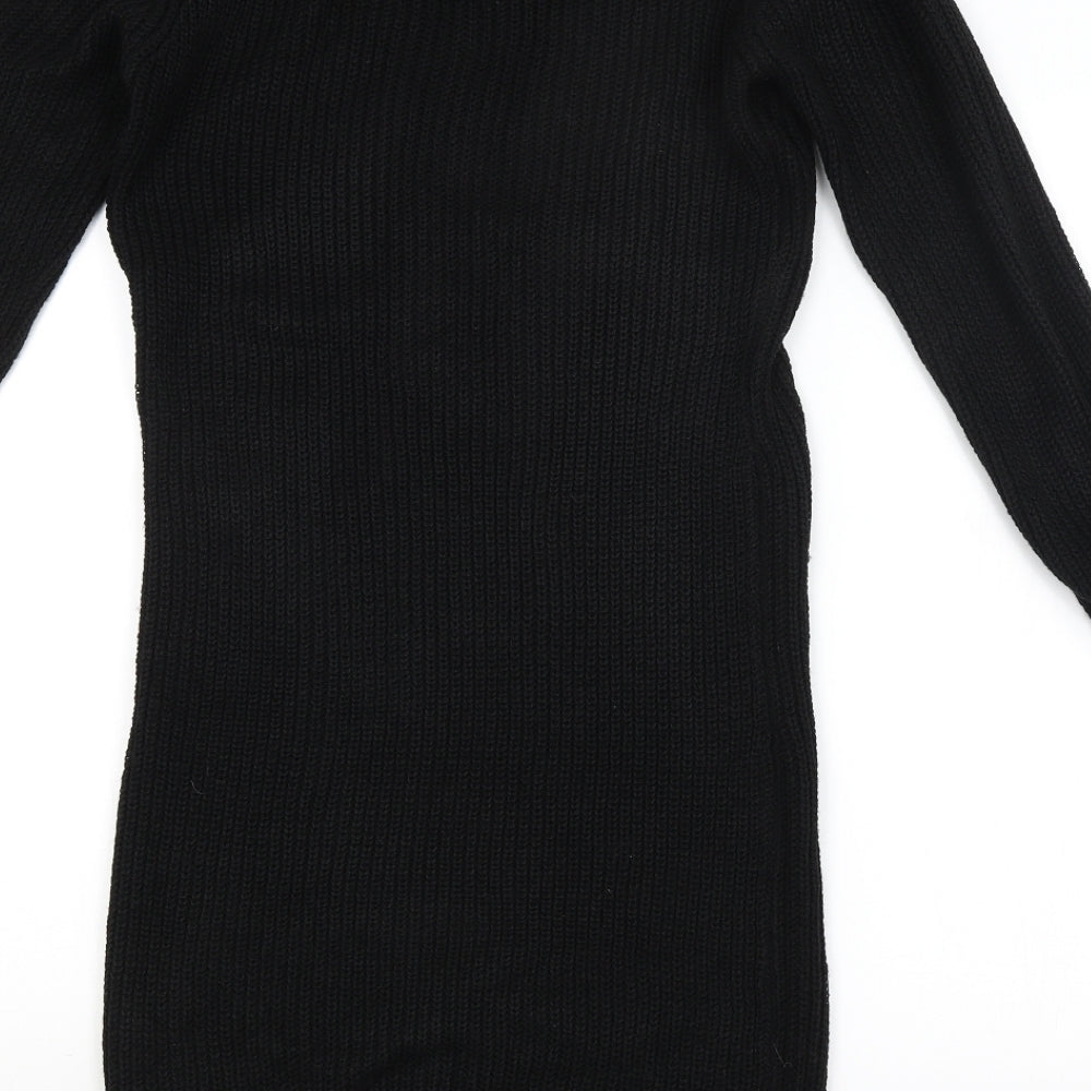 Brave Soul Womens Black   Jumper Dress  Size S