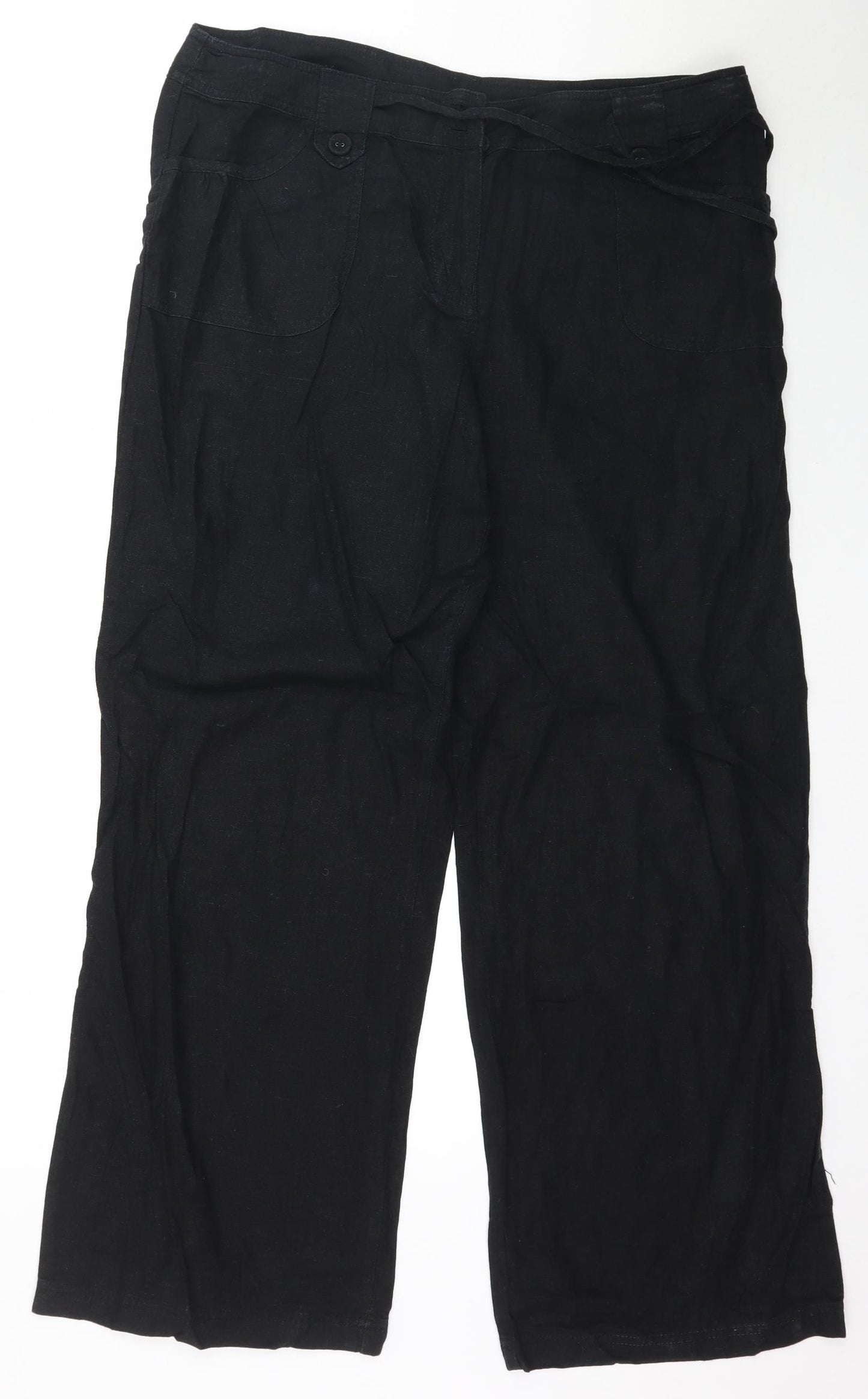 Debenhams Womens Black   Trousers  Size 16 L30 in