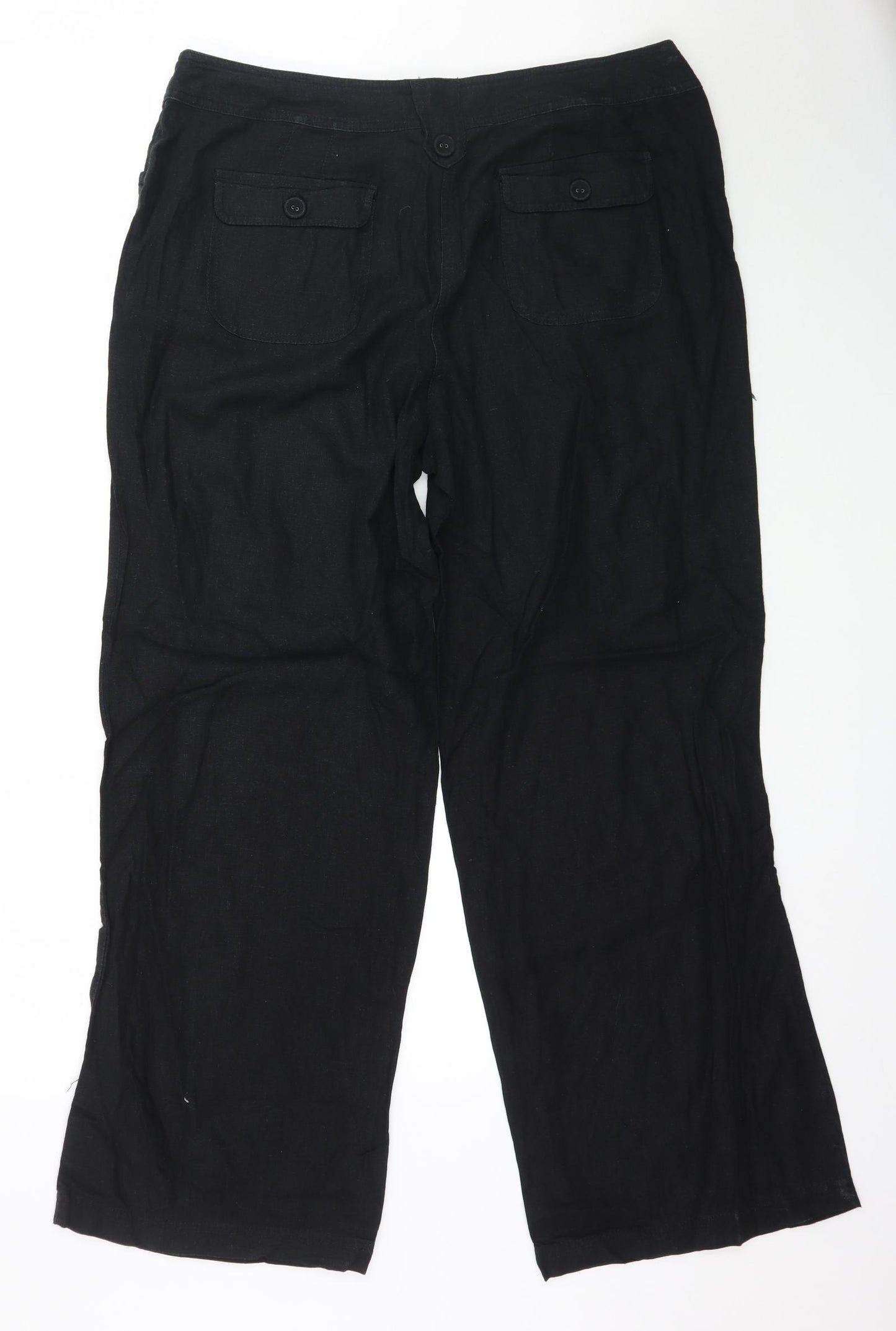 Debenhams Womens Black   Trousers  Size 16 L30 in
