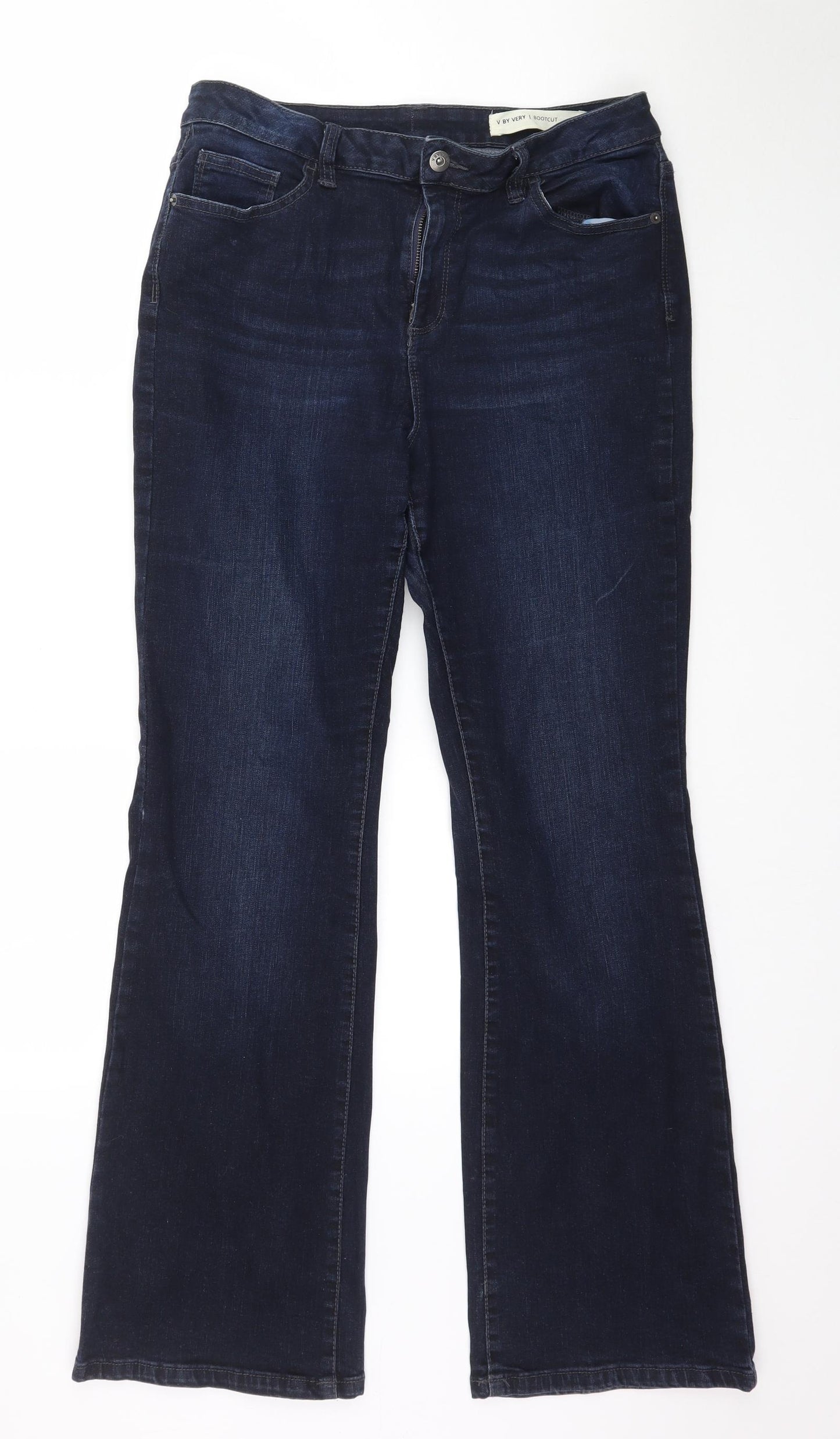By Very Womens Blue  Denim Bootcut Jeans Size 12 L30.5 in