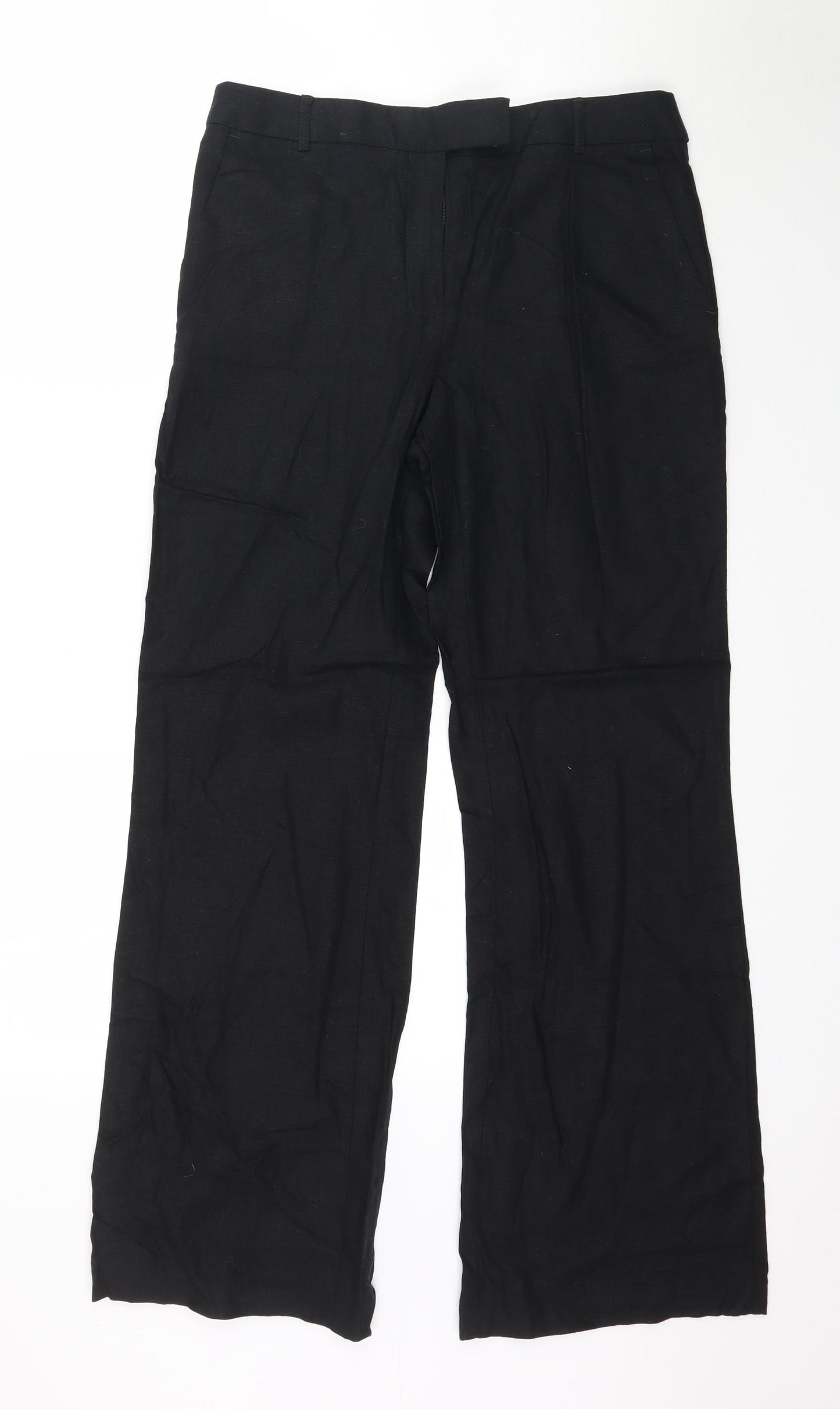 Marks and Spencer Womens Black   Trousers  Size 10 L31 in