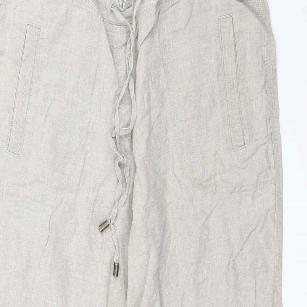 Marks and Spencer Womens Beige   Trousers  Size 12 L26 in