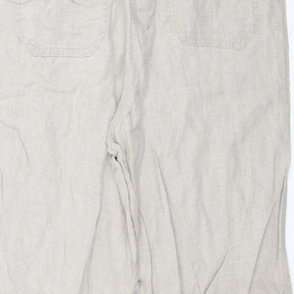 Marks and Spencer Womens Beige   Trousers  Size 12 L26 in