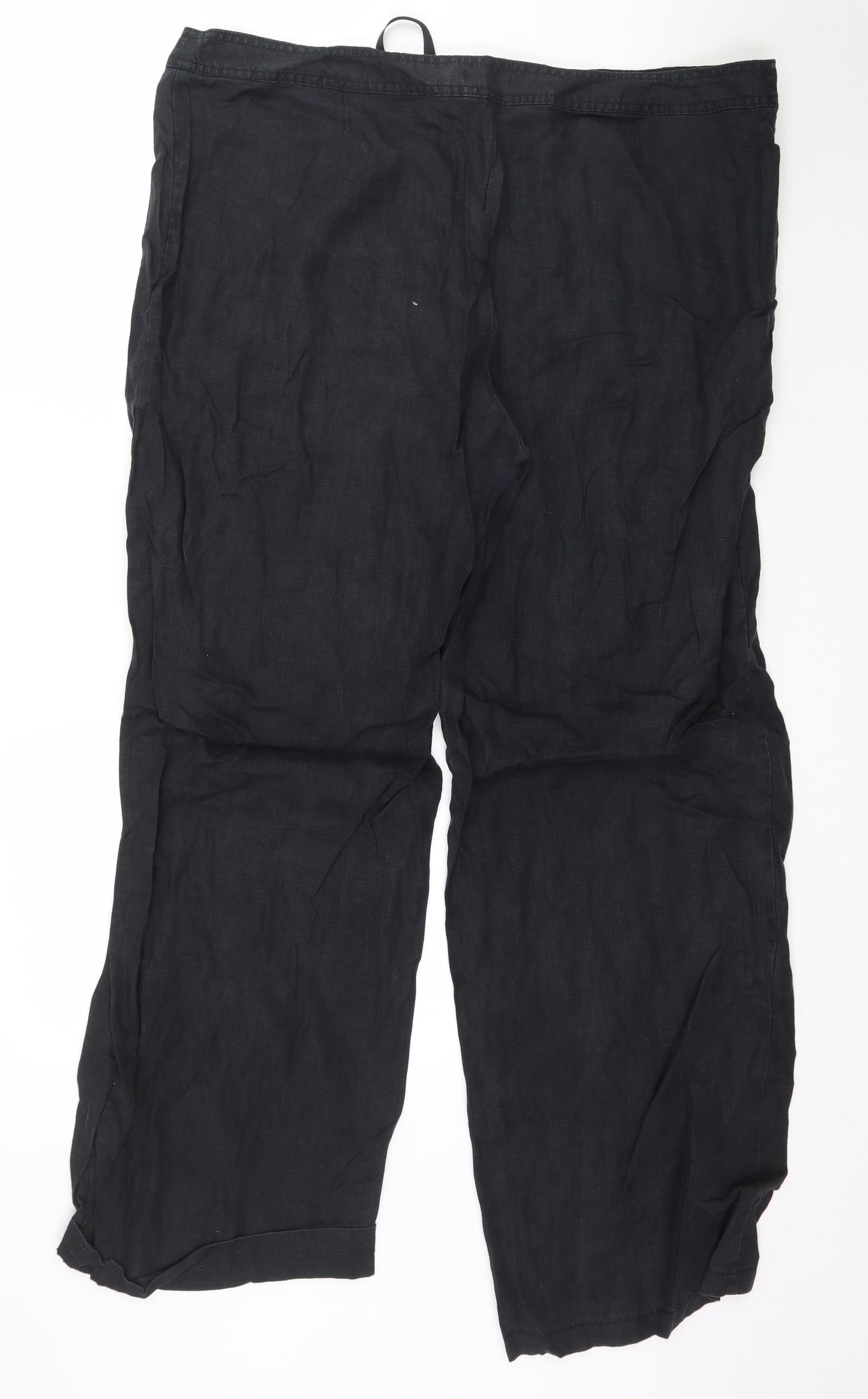 Marks and Spencer Womens Black   Trousers  Size 20 L32 in