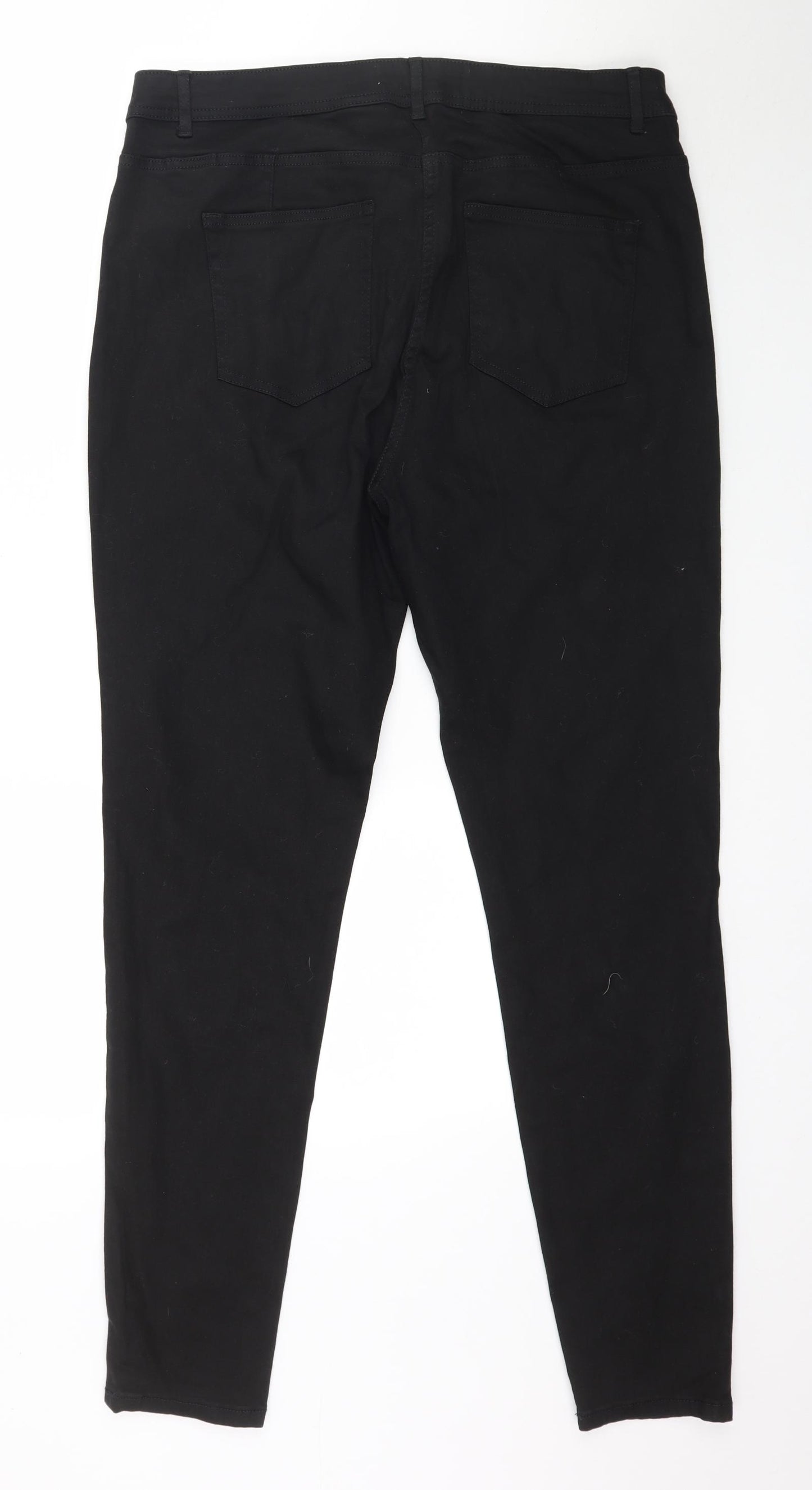NEXT Womens Black  Denim Skinny Jeans Size 18 L31 in