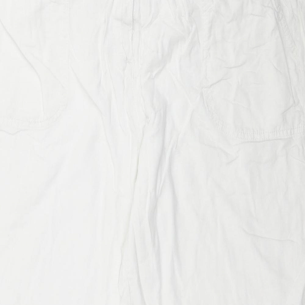 Marks and Spencer Womens White   Trousers  Size 20 L30 in