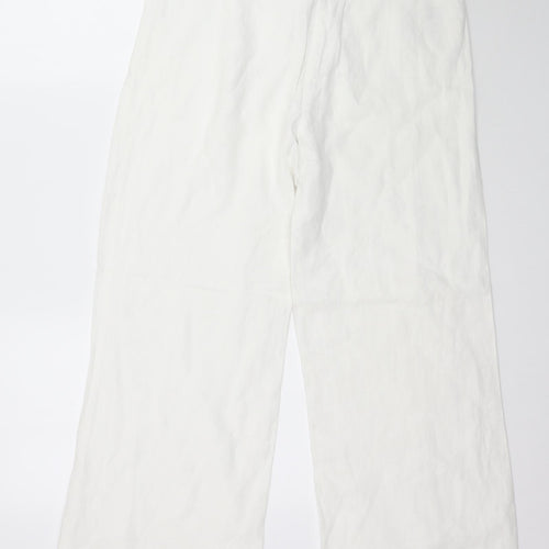 Per Una Womens White   Trousers  Size 10 L28 in