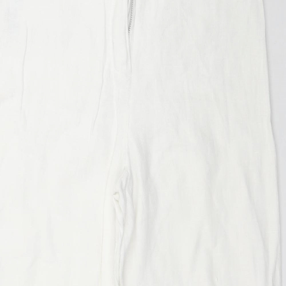 Per Una Womens White   Trousers  Size 10 L28 in
