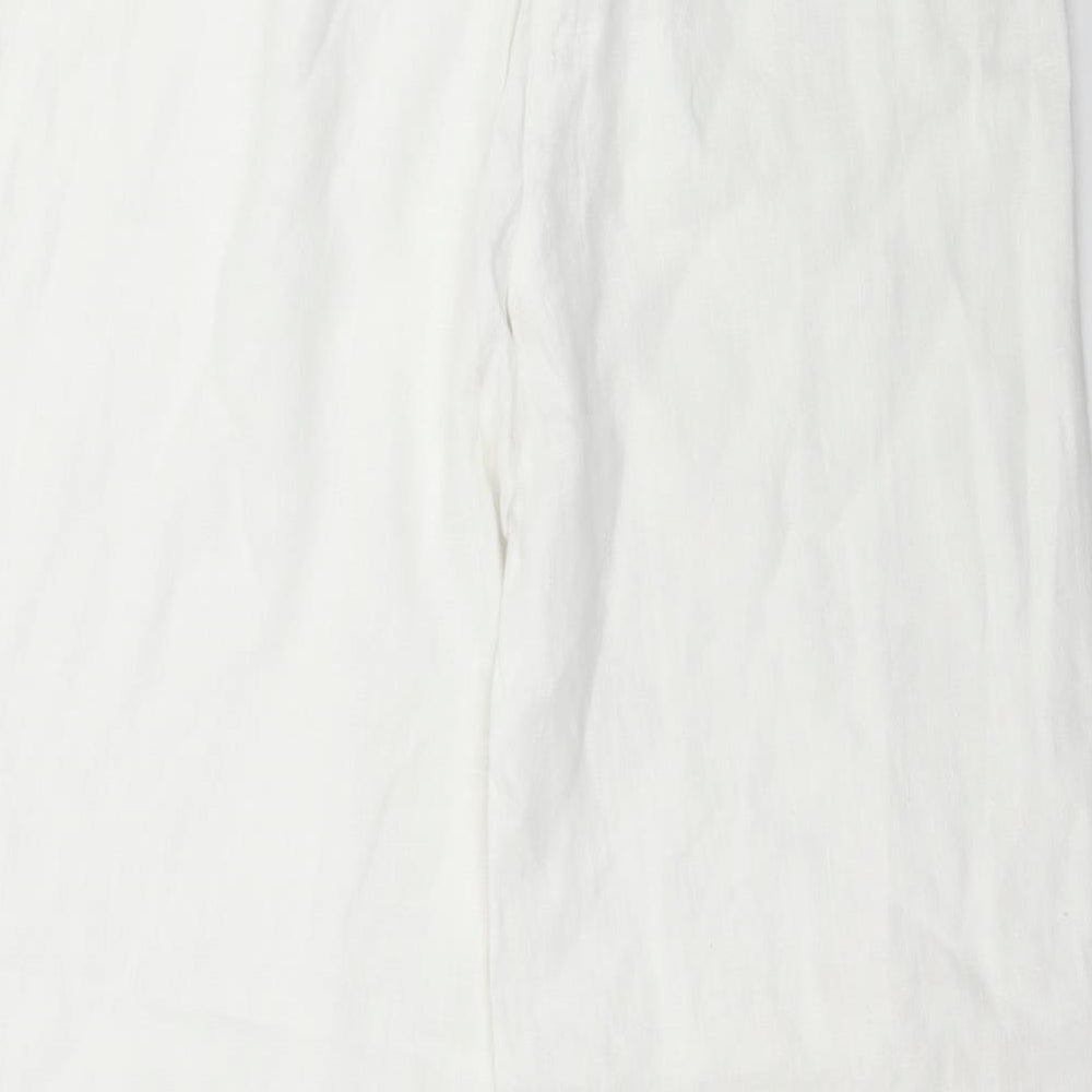 Per Una Womens White   Trousers  Size 10 L28 in