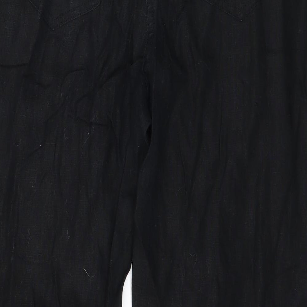 George Womens Black   Trousers  Size 16 L28 in