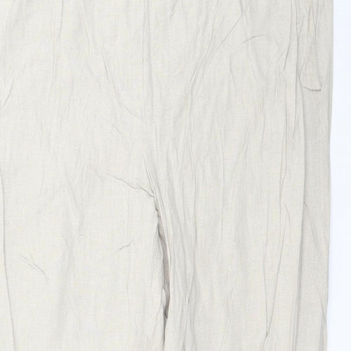 Marks and Spencer Womens Beige   Trousers  Size 14 L28 in