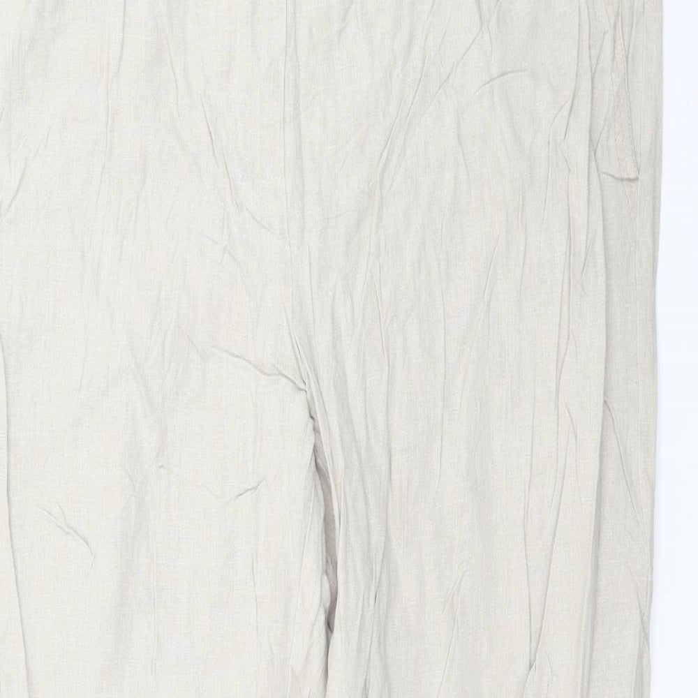 Marks and Spencer Womens Beige   Trousers  Size 14 L28 in