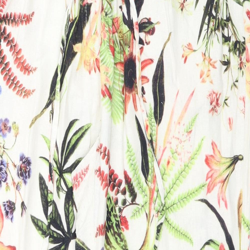 George Womens Multicoloured Floral  Trousers  Size 16 L27 in