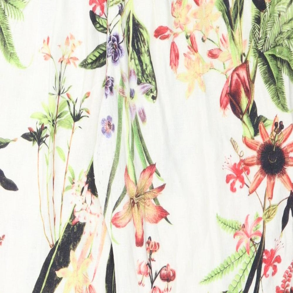 George Womens Multicoloured Floral  Trousers  Size 16 L27 in