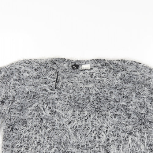 Divided Womens Grey   Pullover Jumper Size M