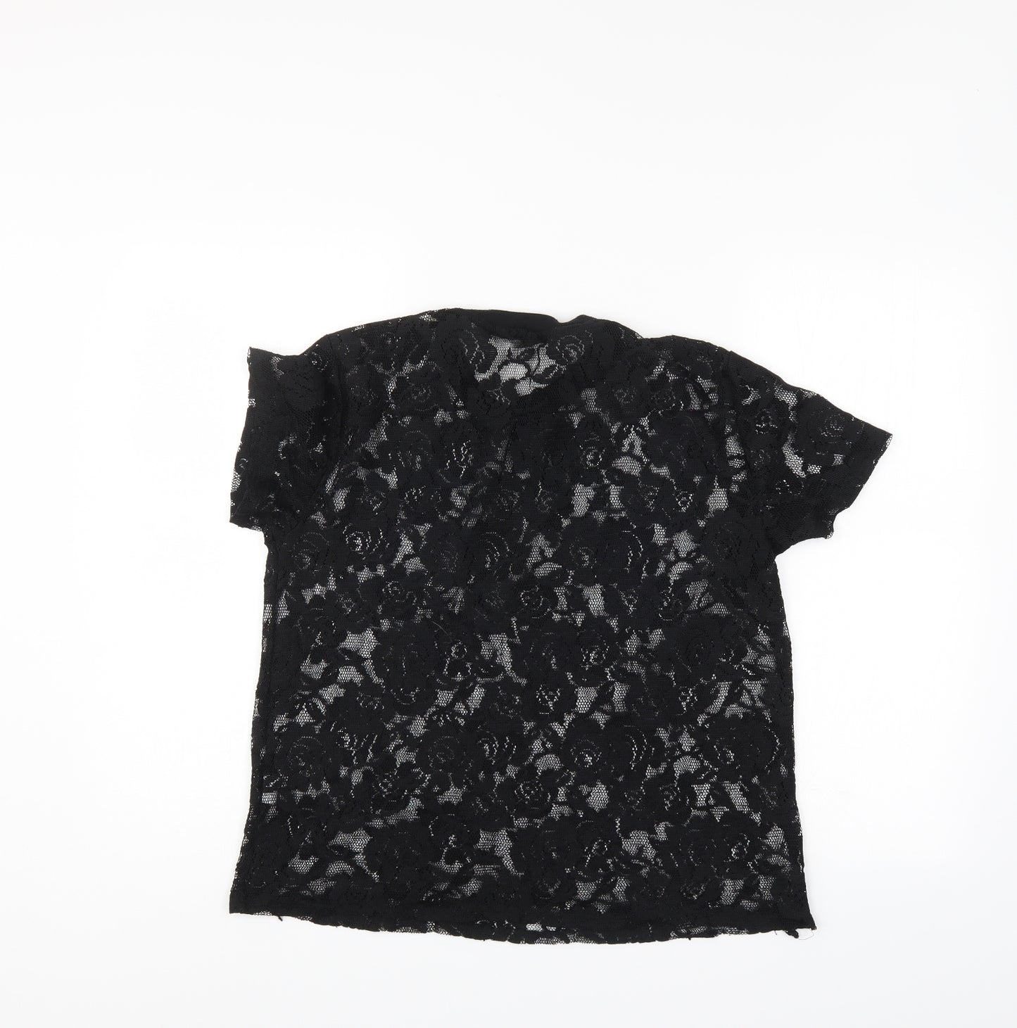 Atmosphere Womens Black Floral  Basic Blouse Size 12