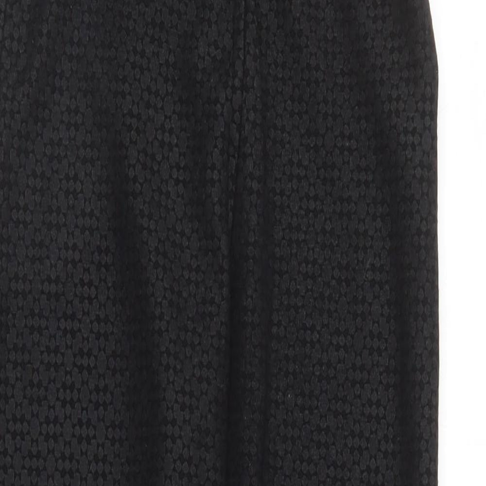 Top Shop Womens Black   Cropped Leggings Size 10 L25 in