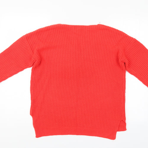 Primark Womens Orange   Pullover Jumper Size 14