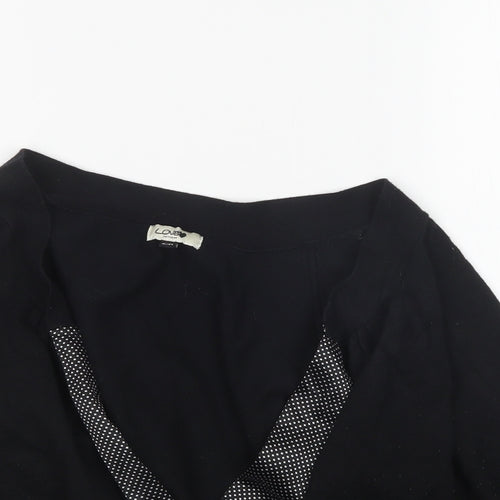 Love  Womens Black  Knit Cardigan Jumper Size 16