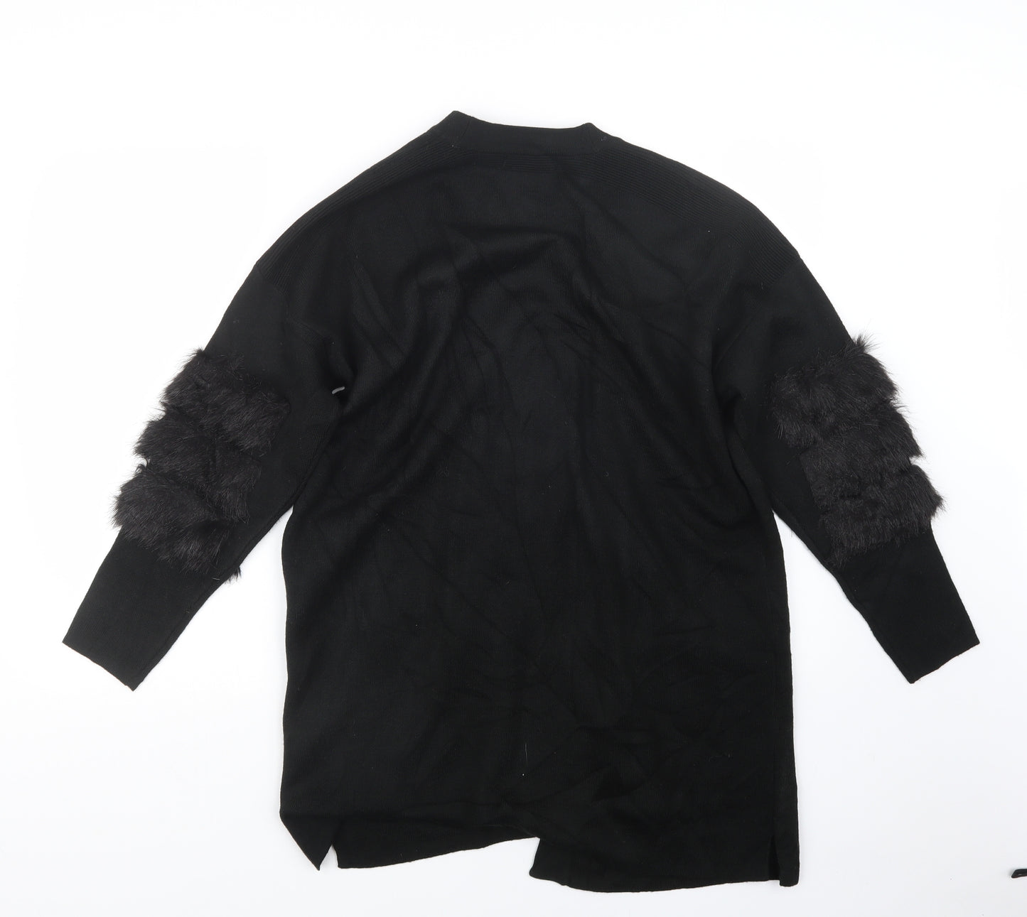 F&F Womens Black  Knit Cardigan Jumper Size 12