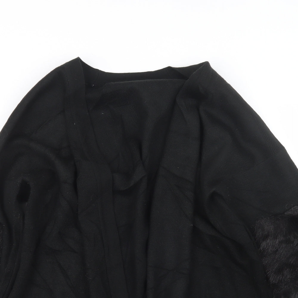 F&F Womens Black  Knit Cardigan Jumper Size 12