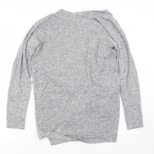 Nutmeg Womens Grey  Knit Cardigan Jumper Size 8