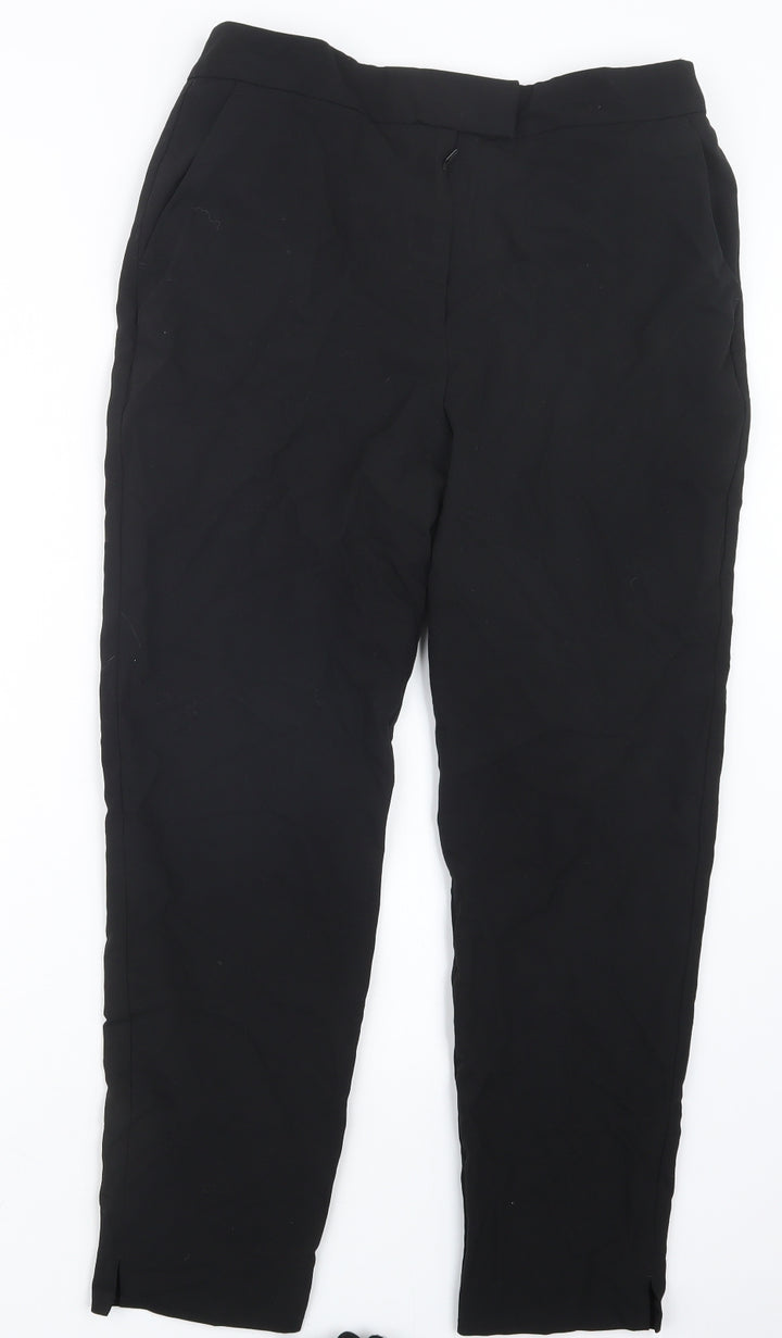 F&F Womens Black Trousers Size 10 L26 in