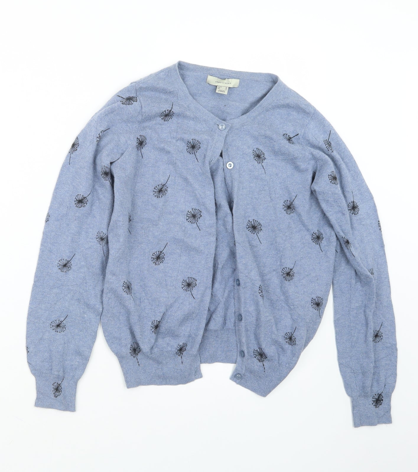 Atmosphere Womens Blue  Knit Cardigan Jumper Size 10