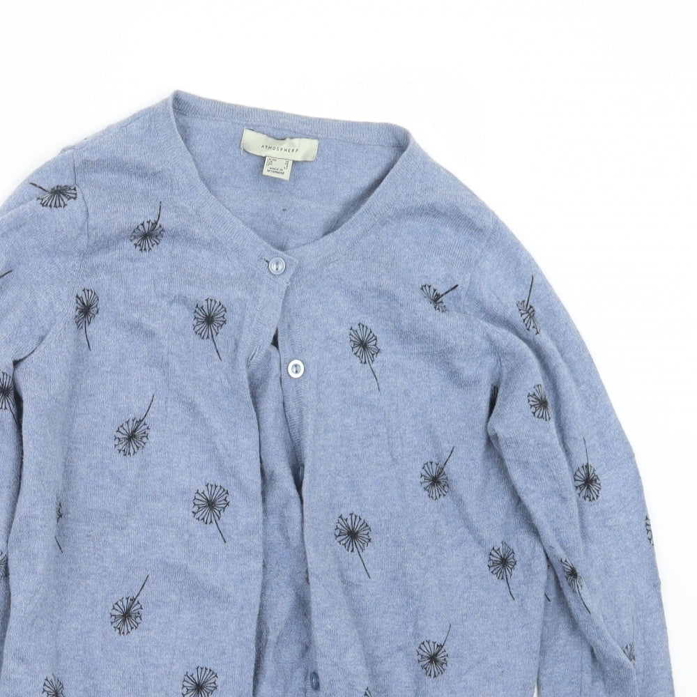 Atmosphere Womens Blue  Knit Cardigan Jumper Size 10