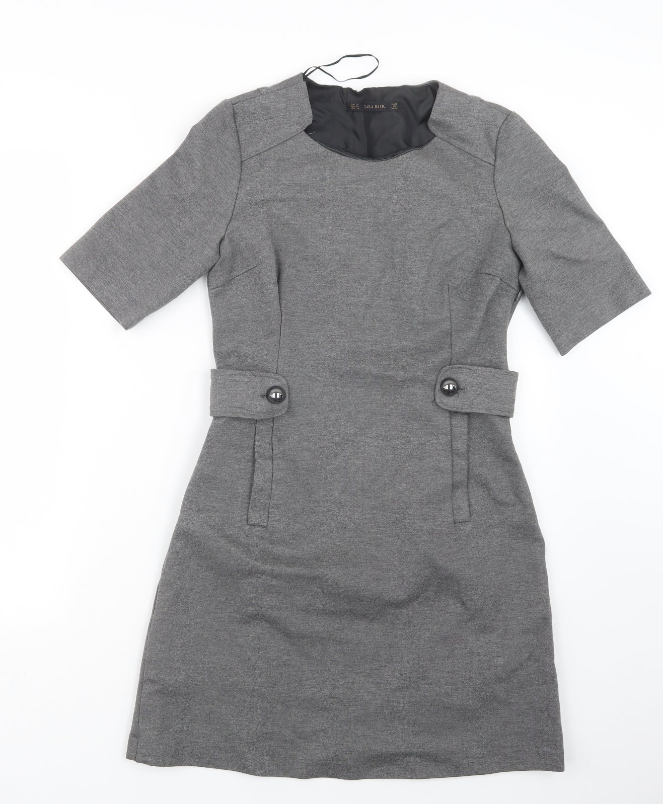 Zara Womens Grey   Shirt Dress  Size M