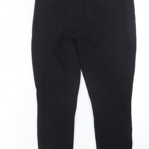 D. Jeans Womens Black   Trousers  Size 8 L25.5 in