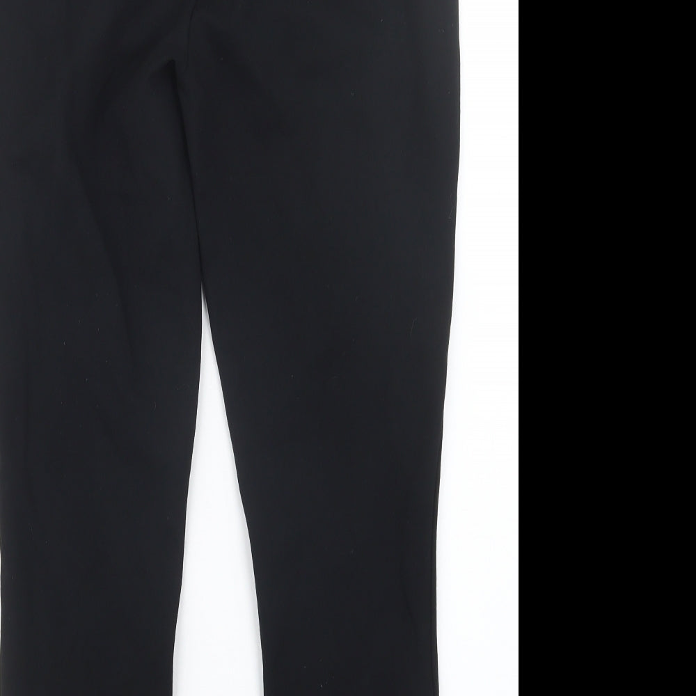 D. Jeans Womens Black   Trousers  Size 8 L25.5 in