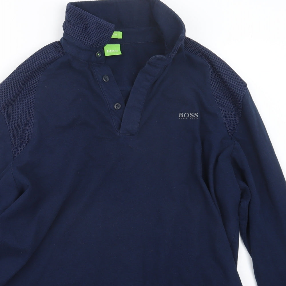 HUGO BOSS Mens Blue    Polo Size 2XL