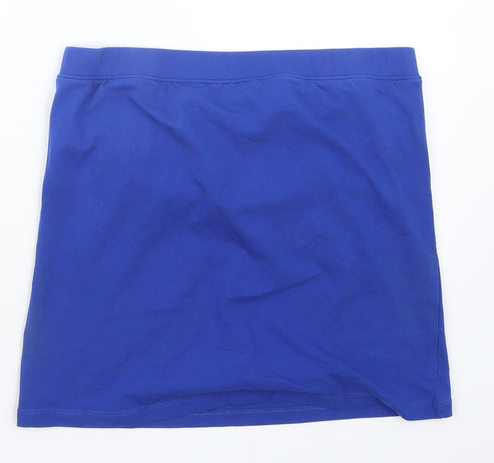 M&Co Womens Blue   Basic T-Shirt Size 16