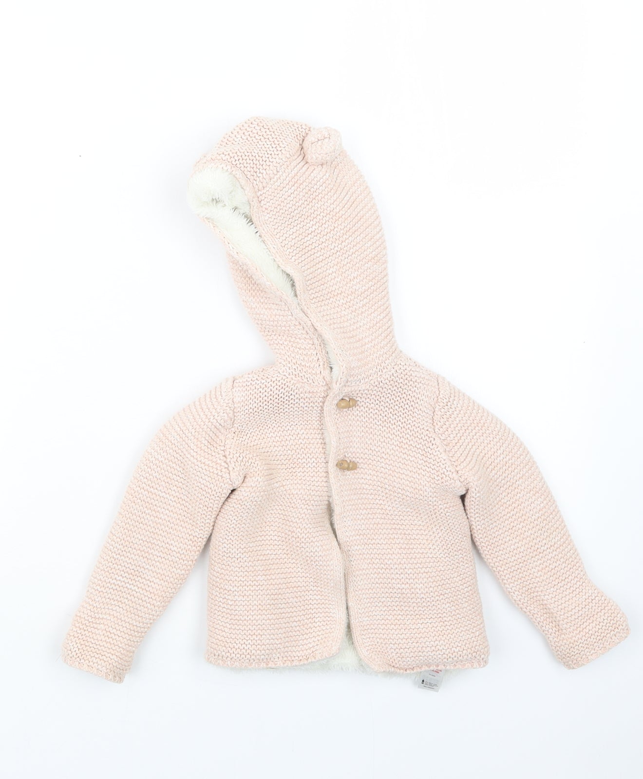 F&F Girls Pink  Knit Jacket  Size 12-18 Months